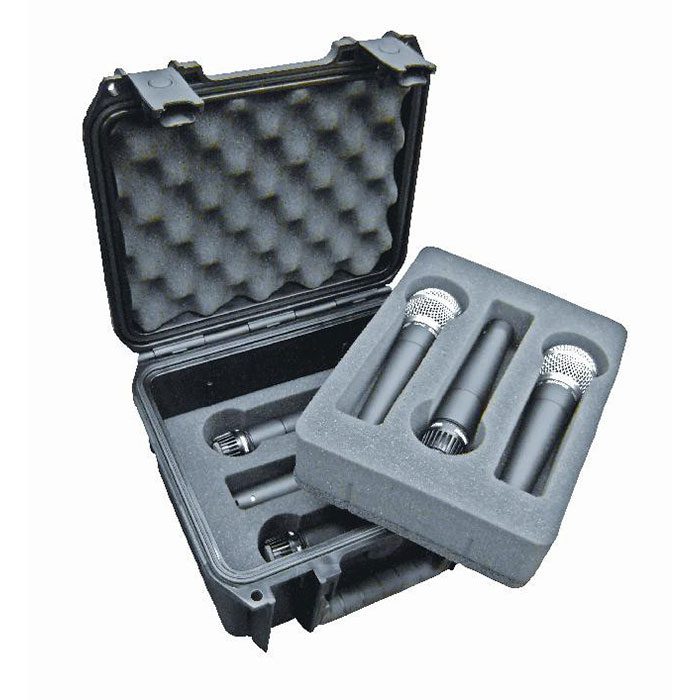 SKB Injection Molded case with foam for (6) Mics