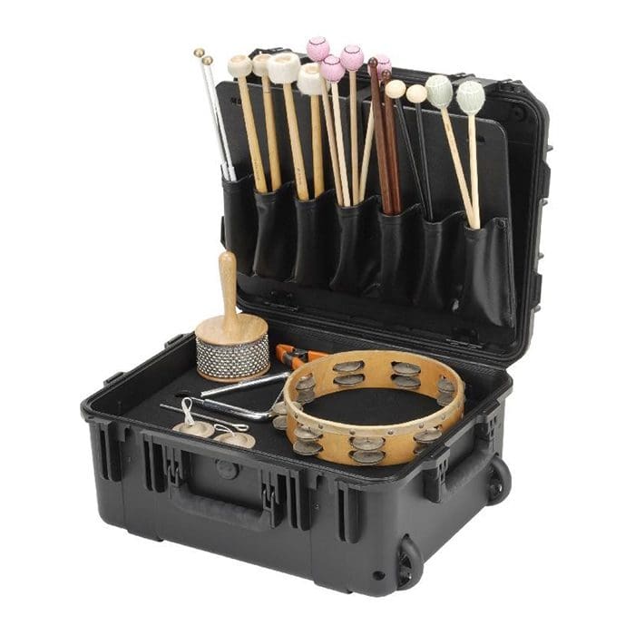 SKB Percussion/mallet Case with mallet holsters and trap table Trifibre