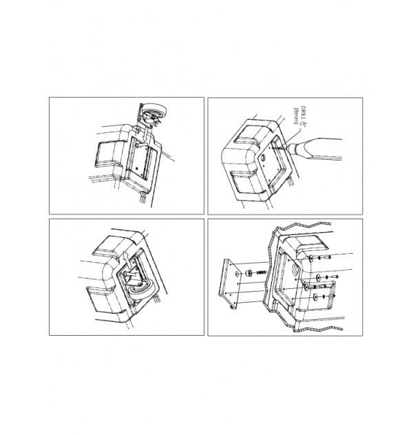 SKB 3R Series Caster Kit
