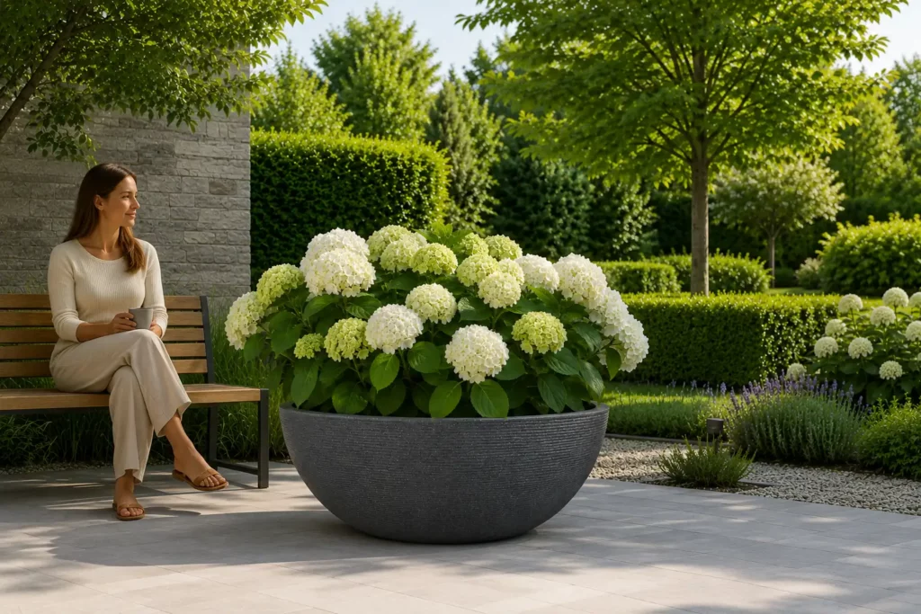 Ascot Large Low Bowl Rotomoulded Plastic Planter
