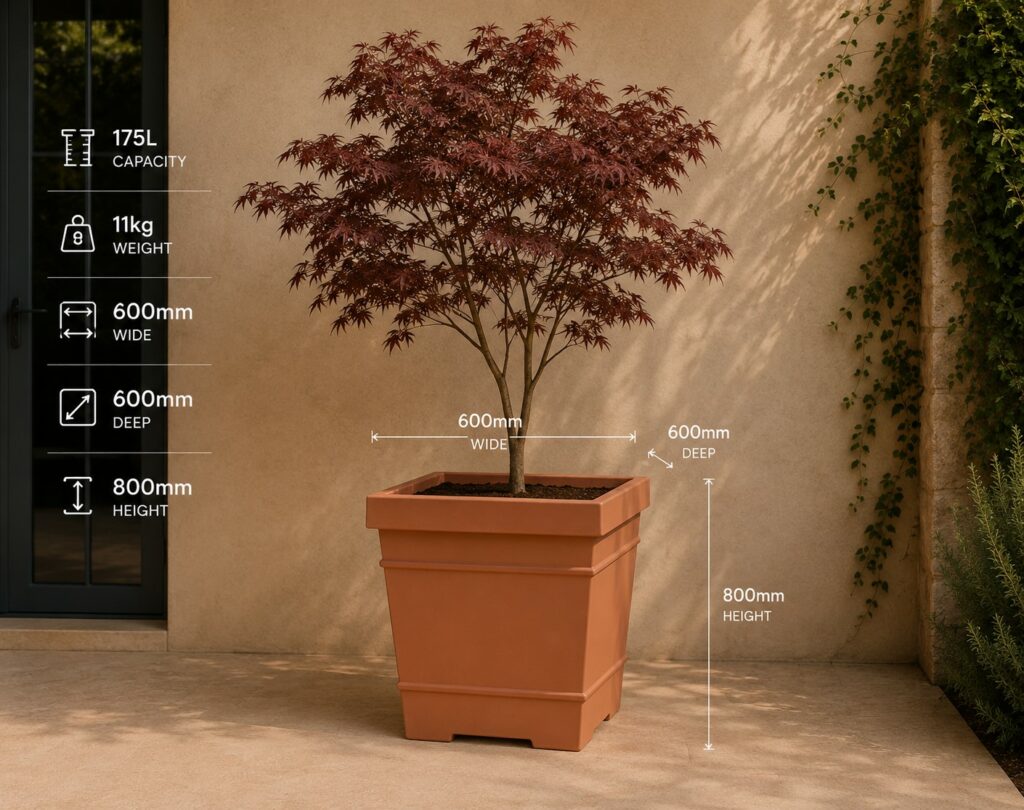 Chatsworth Rotomoulded Plastic Planter