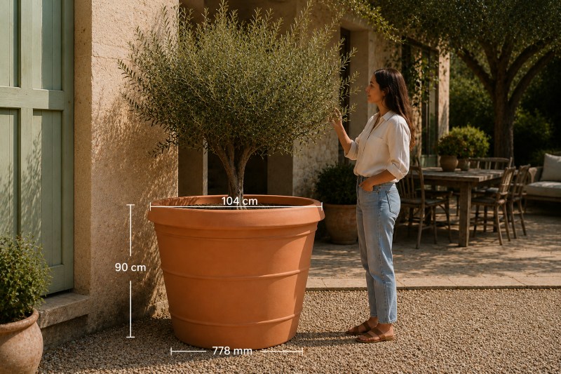 Kensington Jumbo Rotomoulded Plastic Planter