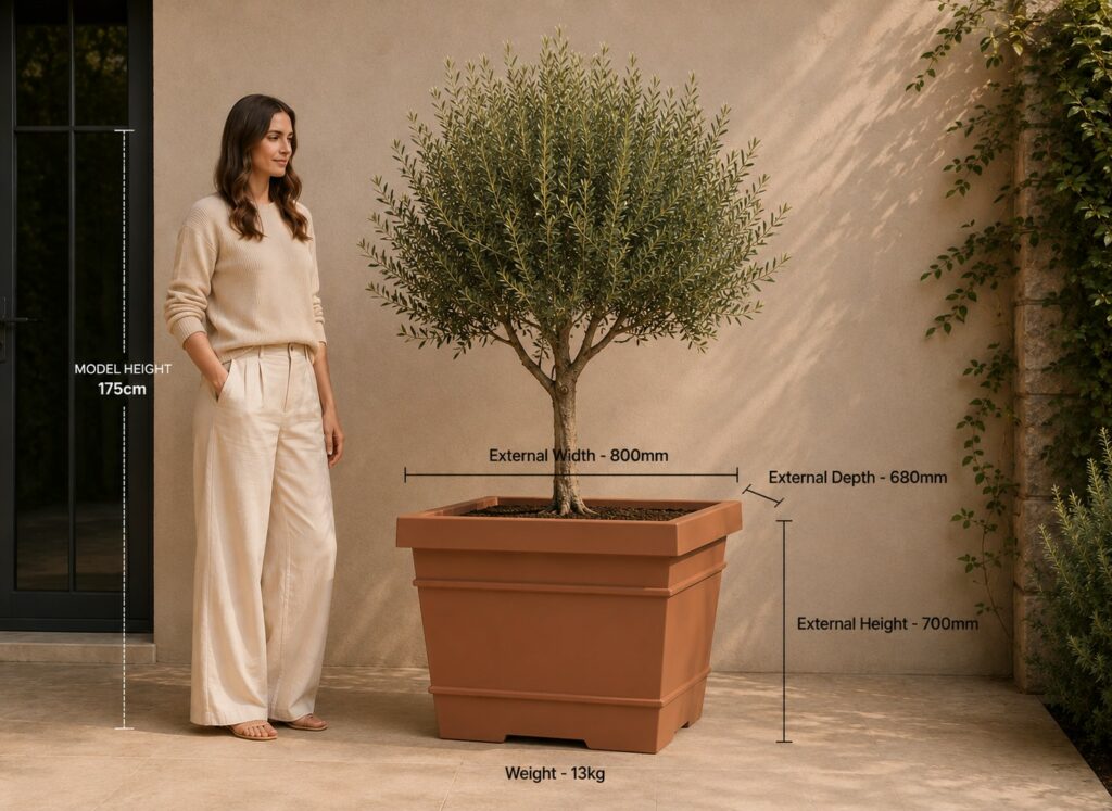 Kew Rotomoulded Plastic Planter
